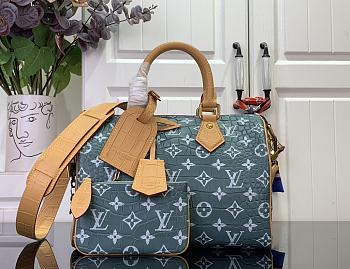 LV Millionaires Speedy 25 P9 Monogram Blue - 25x15x15cm