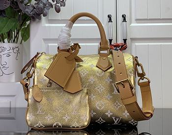 LV Speedy P9 Bandouliere 25 Autres Cuirs Monogram Gold M26305 - 25x15x15cm