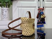 LV Vanity Chain Pouch Natural Tan Raffia M14303 - 19x6.5x11.5cm - 6