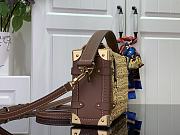 LV Side Trunk MM Natural Tan Raffia M14405 - 23.5x16x8.5cm - 4