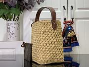 LV All In BB Natural Tan Raffia M14217 - 16x18x12cm - 5