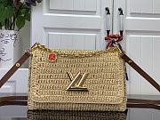 LV Twist PM Slim Natural Tan Raffia M14309 - 19x15x7cm - 1