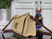LV Twist PM Slim Natural Tan Raffia M14309 - 19x15x7cm - 2