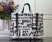 LV Shopper Tote MM Damier White Black N40797 - 40x32x16cm - 4
