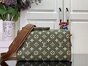 LV Speedy P9 Bandouliere 25 Autres Cuirs Monogram Green Sancha - 25x15x15cm - 6