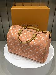 LV Speedy P9 Bandouliere 40 Autres Cuirs Monogram Summer Peach M13919 - 40x26x23cm - 6