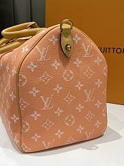 LV Speedy P9 Bandouliere 40 Autres Cuirs Monogram Summer Peach M13919 - 40x26x23cm - 2