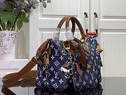LV Speedy P9 Bandouliere 25 Autres Cuirs Monogram Navy M15278 - 25x15x15cm - 5