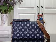 LV Speedy P9 Bandouliere 25 Autres Cuirs Monogram Navy M15278 - 25x15x15cm - 3