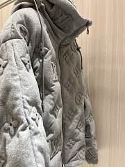 LV Monogram Boyhood Puffer Jacket Grey  - 2