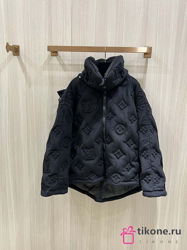 LV Monogram Boyhood Puffer Jacket Black - 1