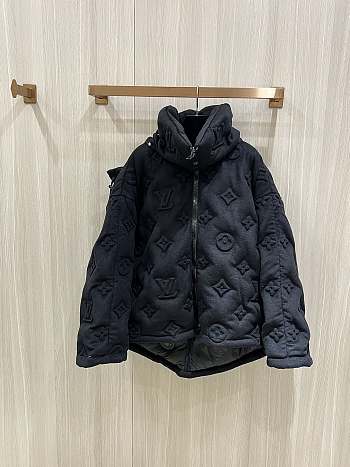 LV Monogram Boyhood Puffer Jacket Black