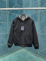 LV Reversible Double Face Hooded Blouson Gray 1AGHY1  - 4