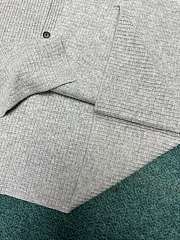 The Row Barkley Waffle Knit Wool and Cashmere Blend Overshirt Gray - 2