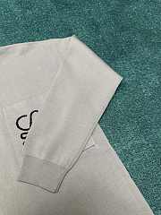 Loewe Anagram Pocket Sweater in Cotton Blend Gray - 5