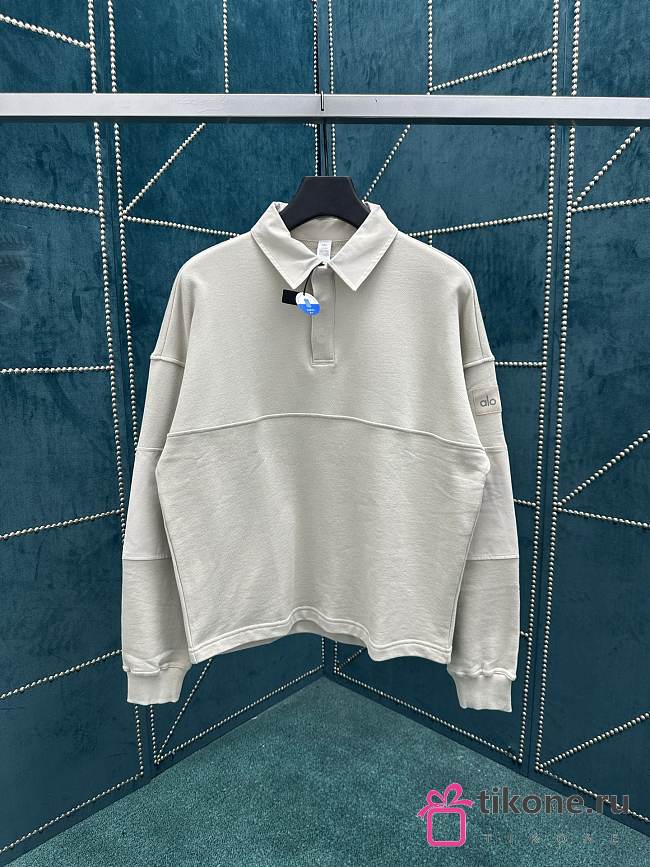 Alo Mixmatch Rugby Sweatshirt Bone - 1
