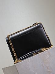 YSL Sunset Medium In Smooth Leather Black Gold - 22x8x16cm - 2