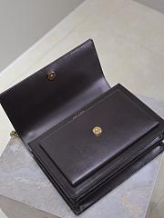 YSL Sunset Medium In Smooth Leather Chocolate - 22x8x16cm - 6