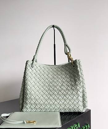 Bottega Veneta Large Parachute New Sauge Bag - 30x26x20cm