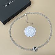 Spring-Summer 2025 Chanel Chain Belt Metal Resin & Diamantés Silver Black & Crystal - 4
