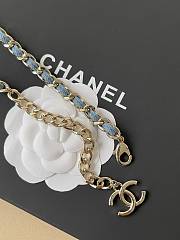 Spring-Summer 2025 Chanel Chain Belt Metal & Denim Gold & Blue - 4