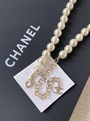 Chanel Chain Belt Metal Glass Pearls & Strass Silver Pearly White & Crystal - 5