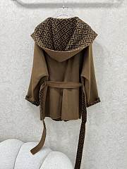 Fendi Reversible FF Belted Coat Brown - 2