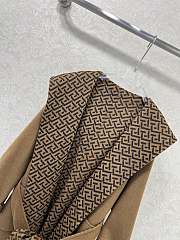 Fendi Reversible FF Belted Coat Brown - 4
