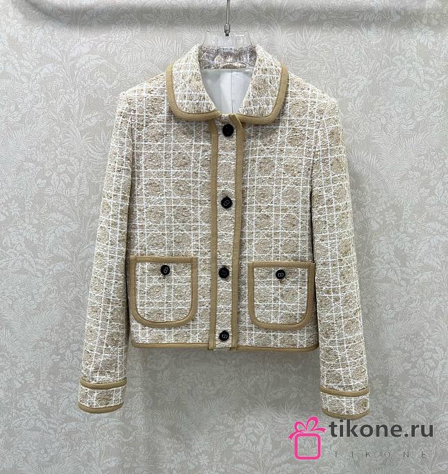 Dior Tweed Jacket in Tweed Beige - 1
