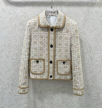 Dior Tweed Jacket in Tweed Beige