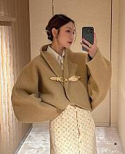 LV Utility Clip Cardigan Beige - 3