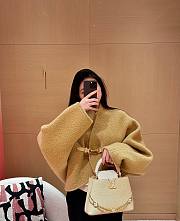 LV Utility Clip Cardigan Beige - 2