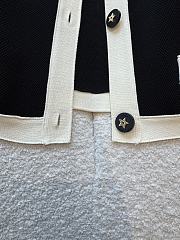 Dioriviera Cropped Jacket Black and Ecru Technical Knit - 5
