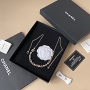 Fall-Winter 2025/26 Chanel Long Necklace Metal & Strass Gold & Crystal - 1