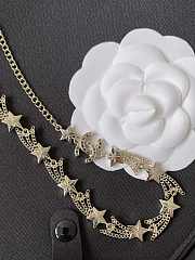 Fall-Winter 2025/26 Chanel Long Necklace Metal & Strass Gold & Crystal - 6