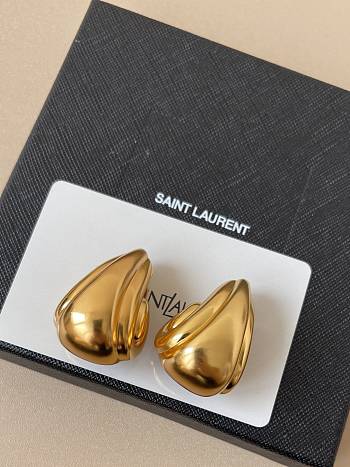 YSL Teardrop Hoop Earrings