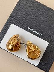 YSL Teardrop Hoop Earrings - 2