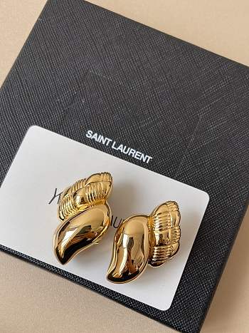 YSL Shell Clip-On Earrings