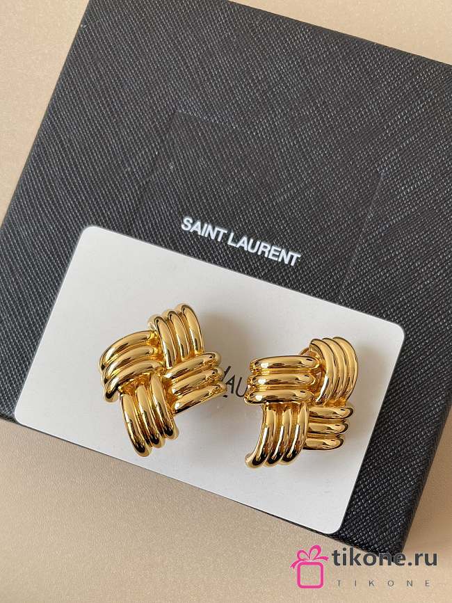 YSL Earrings Gold - 1