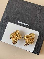 YSL Earrings Gold - 1