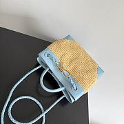 Bottega Veneta Small Andiamo Raffia Ice/ Natural - 25x20x10cm - 3