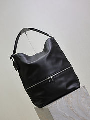 YSL Saint Laurent Hobo In Leather Black - 31×40×17cm - 4