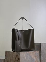 YSL Bold Hobo Bag In Smooth Leather Khaki - 37x42x16cm - 1