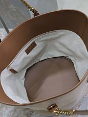 YSL Saint Laurent Cassandre-tag In Canvas And Vegetable-Tanned Leather - 47x30x25cm - 4