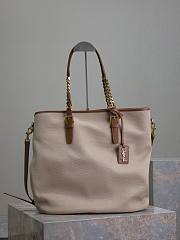 YSL Saint Laurent Shopping In Canvas And Vegetable-Tanned Leather - 36x38x15cm - 3