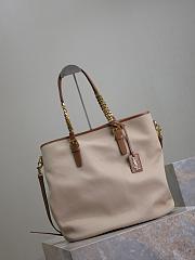 YSL Saint Laurent Shopping In Canvas And Vegetable-Tanned Leather - 36x38x15cm - 4