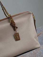 YSL Laurent In Canvas And Vegetable-Tanned Leather - 48×32×20cm - 5