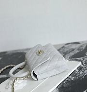 Chanel 24 Coco Handle Grained Calfskin Gray 14cm - 3