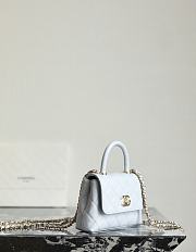 Chanel 24 Coco Handle Grained Calfskin Light Blue 14cm - 2