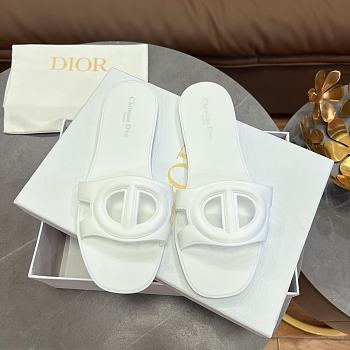Dior CD Slide Rubber White
